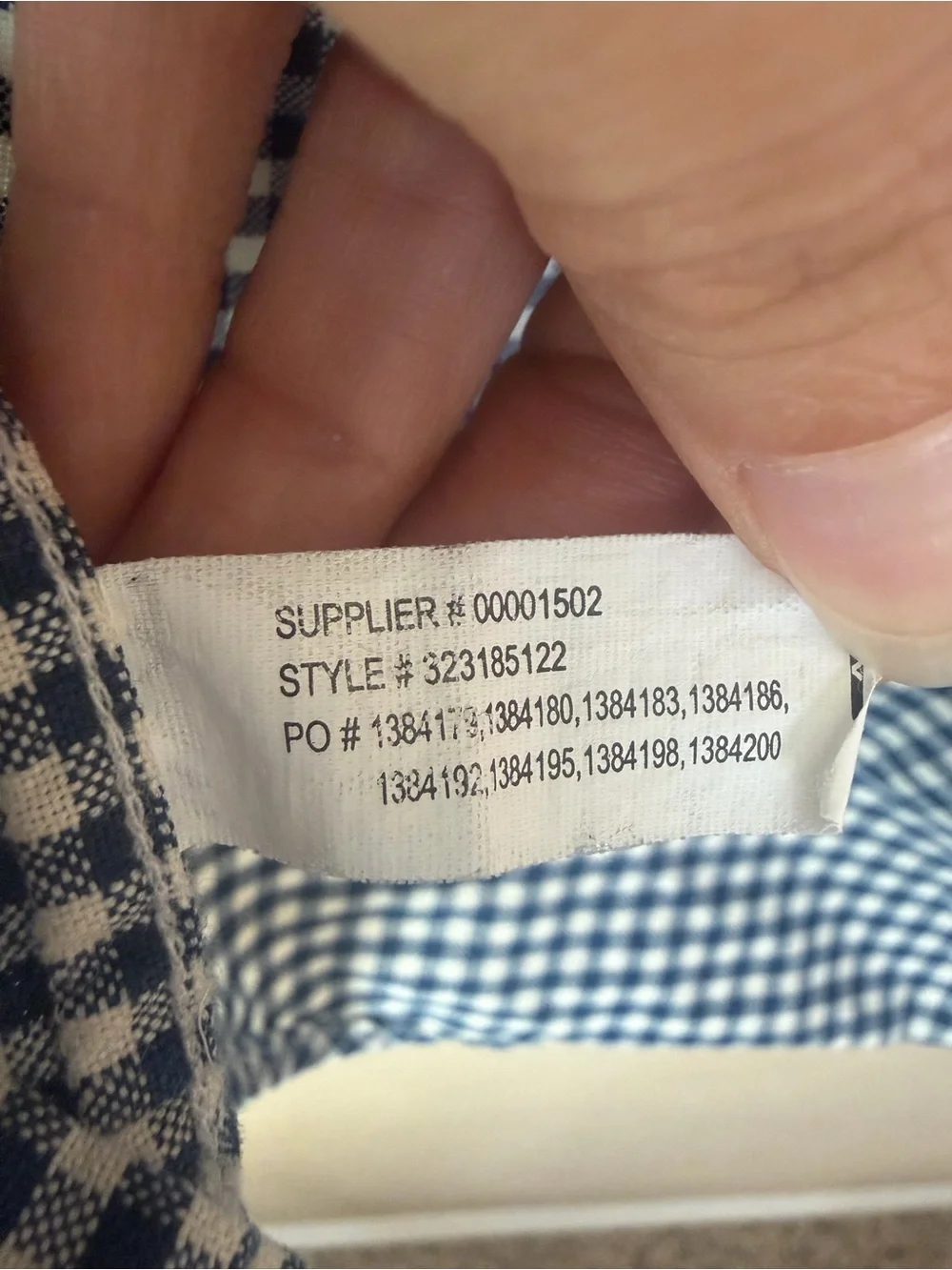 Ralph Lauren Boys Navy and White Gingham Button-Down Shirt size small (8) cotton